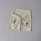 Nude High Waist Seamless Fitness Shorts with Pockets