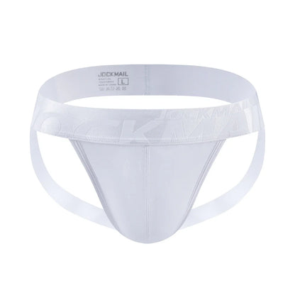 Breathable Mens Slip Bikini Jockstrap Briefs Mens Panties Sexy Transparent Mesh Ice Silk Men Underwear Sissy Men Underpants