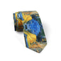 New 3d printed oil painting tie men's fun fashion business tie wedding party shirt accessories Van Gogh starry sunflower