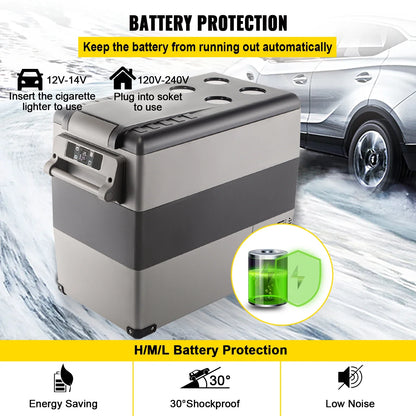 SucceBuy 20L 22L 35L 45L 55L Car Refrigerator Mini Fridge Freezer Portable Compressor Cooler 12/24V DC 110-240V Ice Box