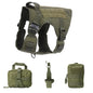 Tactical Military Vest Pet German Shepherd Golden Retriever Tactical Training Dog Harness and Leash Set For All Breeds Dogs