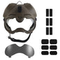 Tactical K9 Dog Helmet With Mounting Rail Goggles Outdoor Hunting Combat Training Large Patrol Dogs Sheepdog Pet Protection Gear
