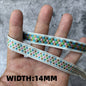 5 Yards 1~3CM Geometric Flower Designs Are Selling Well Embroidered Jacquard Ribbon Decorative Clothing Dog Chain Curtains