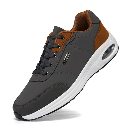 Men's Casual Sports Shoes Waterproof Walking Sports Shoes Casual Men's Leather Sports Shoes Non-slip Shoes Men's Tennis Shoes