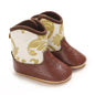 Western Denim Baby Winter Boots, Fashion Warm Casual First Walkers Shoes for Boys Girls 0-18 Months ﻿