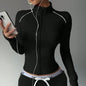 Women’s Seamless Long Sleeve Zip Yoga Jacket