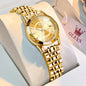 Women's Faceted Dial Quartz Bracelet Watch