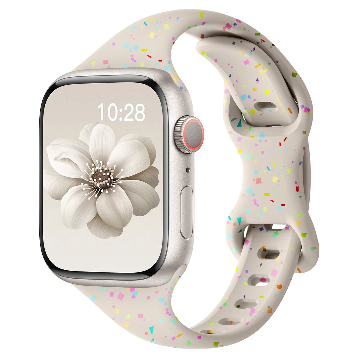 Apple Watch Slim Confetti Speckle Silicone Band