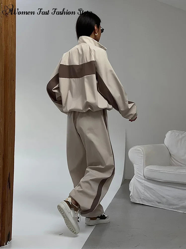 Women’s Colorblock Zip Jacket & Pants Set