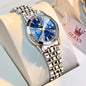 Women's Faceted Dial Quartz Bracelet Watch