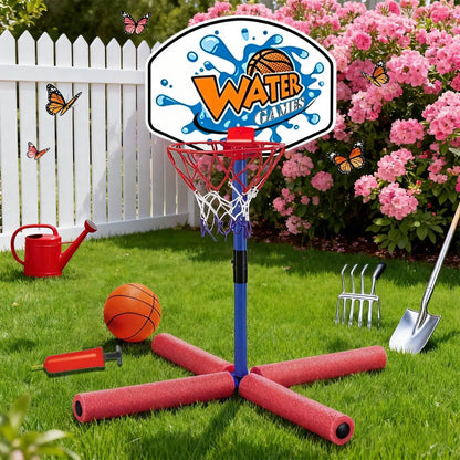 Kids Basketball Hoop Interactive Fun Floating Entertainment Toy Pool Basketball Hoop Toy For Parents Children Kids Family Yard