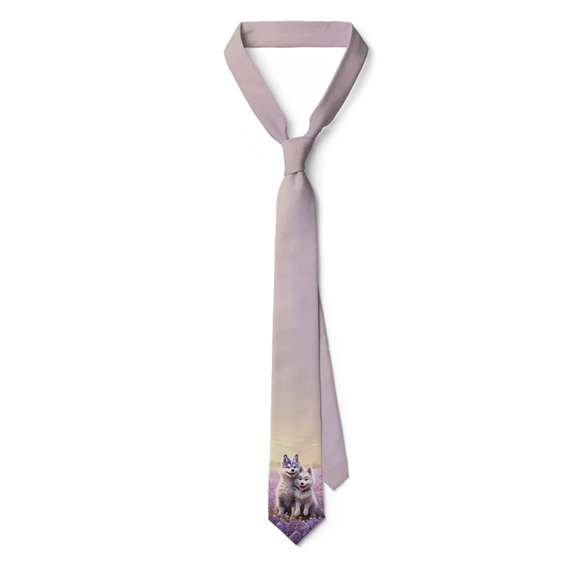 Newly Designed Cartoon Necktie 3D Printing Harajuku Fashion Kawaii Unisex Tie 8CM Slim Dating Wedding Party Tie Cosplay