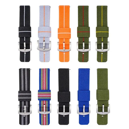 Samsung Galaxy Watch 7, 6, 5, 4 & FE Solid & Striped Woven Band