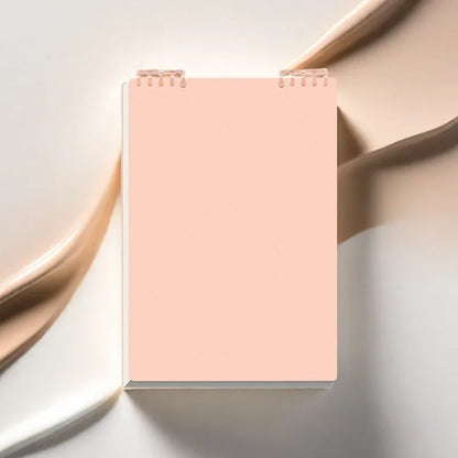 Aesthetic Pink Vertical Spiral Notebook Standing Desk Design Thick Lined Paper Twin-Wire Diary Journal for Women Girls