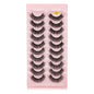 SHIDISHANGPIN 3/5/16 Pairs Natural Long False Eyelashes Dramatic Fluffy 3D Mink Lashes Wispy Wholesale Eye Lashes Thick Cils