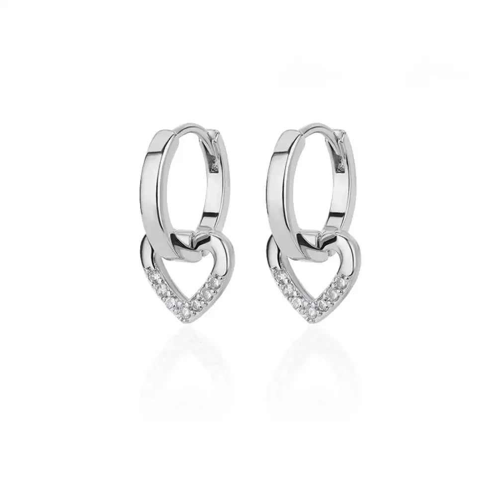 Circle Earrings For Women Vintage Punk Round Baroque Pearl Earrings Stainless Steel Circle Ear Clip Women Jewelry Gift Mujer
