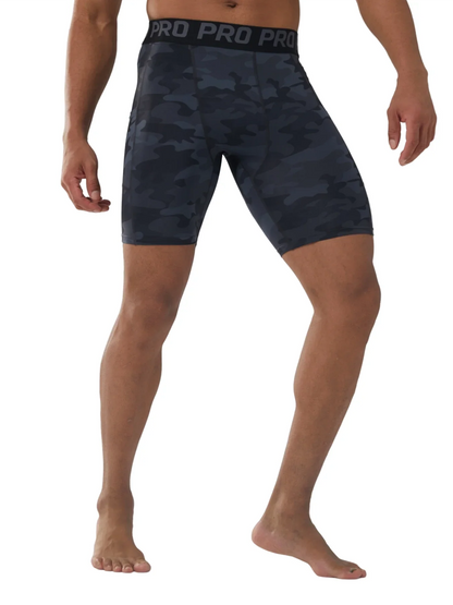Compression Shorts Men Summer Sportswear Training Tights Gym Fitness Leggings Short Pants Sport Bottoms Running Shorts Men