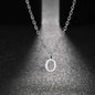 26 Letters A-Z Initial Pendant Necklaces for Women,Alphabet Pendant Rolo Chain Necklace,Simple Fashion Collar Jewelry Gift