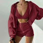 Solid Sport 3-Piece Women's Tracksuit Set