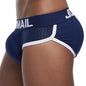 Jockmail Sexy Men Padded Underwear Mesh Boxer Briefs Buttocks Lifter Enlarge Butt Push Up Pad Underpants Penis Pouch Panties