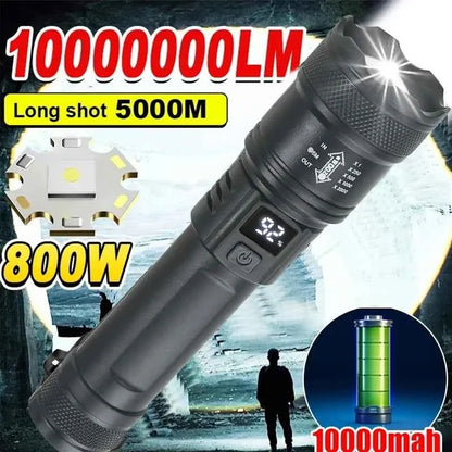 High Power LED Tactical Flashlight with USB Charge