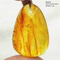 Natural Amber Pendant From Baltic Flower Yellow Amber Water Drop Women Men Jewelry Reiki Stone Women Men AAAAAAA