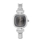 1PC 's Stainless Steel Round Simple Watch Bracelet Bangle for Friend