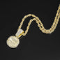 Delicate Shiny Last Supper Pendant Necklace Men's Jewelry Match Iced Out 4mm Tennis Chain Fashion Men Hip Hop Style Women Gift