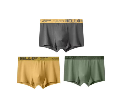 Hello Men's Breathable Antibacterial Boxer Shorts