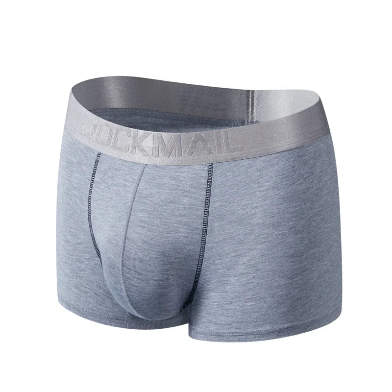 Underwear Men Boxer Briefs Mesh Pouch Penis Scrotum Separation U Convex Unterhosen Herren Boxers Hombre Boxershorts Breathable