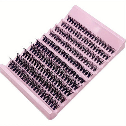 200Pcs Natural Look Cluster Lashes - Mixed Lengths 8-16Mm, Diy Eyelash Extensions For Volume & Long Lash Effects