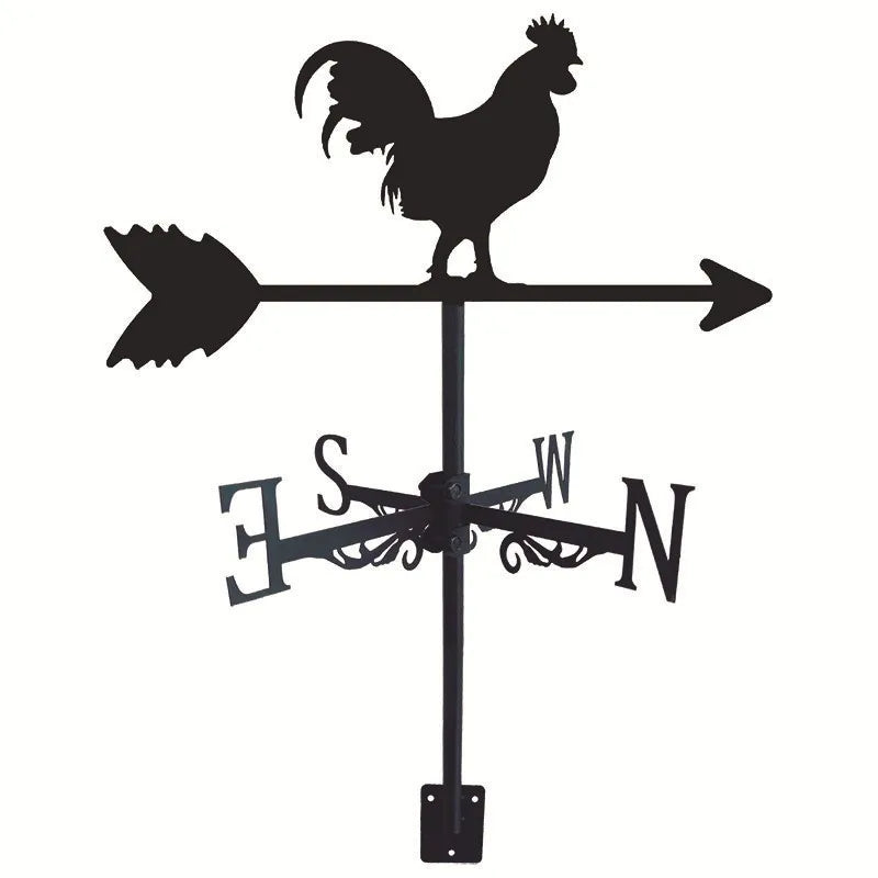 Metal Weathervane,Witch Iron Weather Vane,Sea Rover Wind Direction Indicator,Garden Decoration,Outdoor Roof Decoration,Gardening