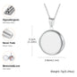 Vnox Never Fade Silver Color Stainless Steel Women Locket Pendant, Openable Heart Pendant Necklaces, Life Tree Floral Collar
