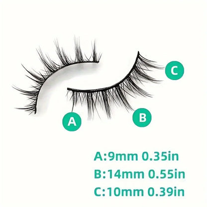 5 Pairs of Cartoon Style 3D False Eyelashes Fluffy and Soft for Natural Looking, Enhancing Makeup with Cross Lash Design