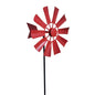 367A Wrought Iron Rotating Windmill Metal Wind Spinner Landscape Ornament for Outdoor Courtyard Yard Lawn Pinwheel Decor