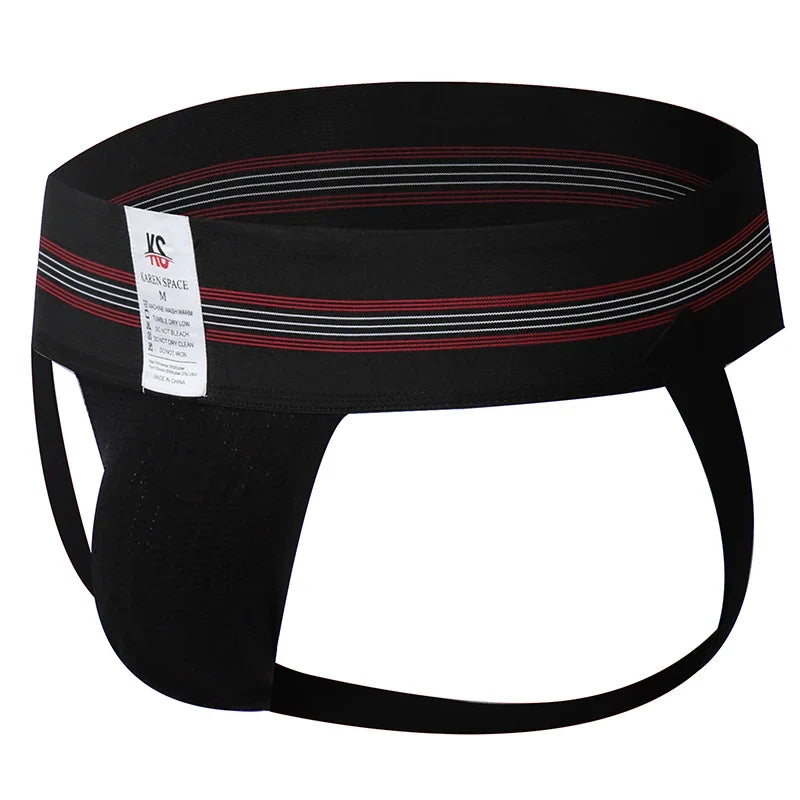 Sexy Men Underwear Jockstrap Homme Mens Jockstrap Breathable Backless Thongs