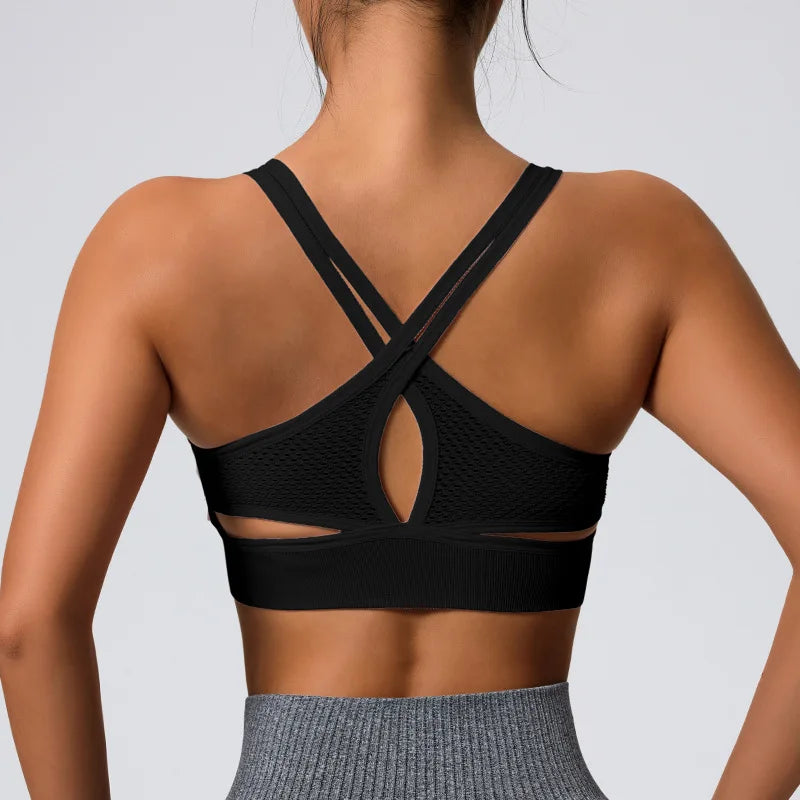 Yoga Sports Bras Push Up Gym Crop Tops