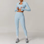 Women's 3-Piece Activewear Set – Sports Bra, Leggings & Long-Sleeve Top