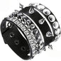4pcs/set Gothic Punk Rock Square Rivet Bracelet Daily and Party Gothic