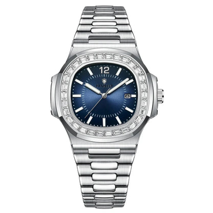 New Simple Digital Full Diamond Watch For Man Gifts Fashion Quartz Wristwatches Mens Automatic Watches Man Clock Montre Homme