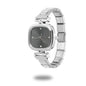 1PC 's Stainless Steel Round Simple Watch Bracelet Bangle for Friend