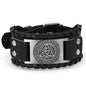 Trendy Viking Bracelet Nordic Rune Compass God Bird Charm Men's Bracelet New Fashion Leather Woven Jewelry Accessorie Party Gift