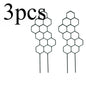 3pcs,  Is Designed As A Honeycomb-shaped Climbing Plant Support Frame.  It Is Very Suitable for Potted Vines and Flowers