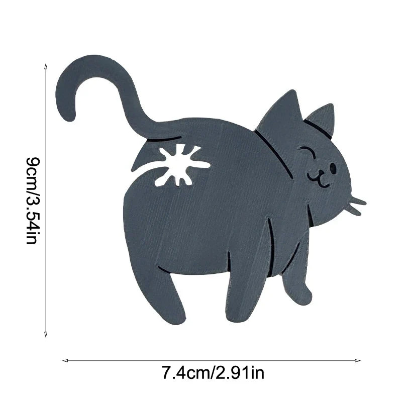 Hot Sale 2pcs 3D Cat Butt Bread Bag Clip Snack Bag Sealing Clip Novelty Kitchen Gadget Food Storage Bag Clip For Cat Lovers