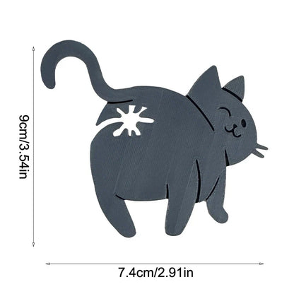 Hot Sale 2pcs 3D Cat Butt Bread Bag Clip Snack Bag Sealing Clip Novelty Kitchen Gadget Food Storage Bag Clip For Cat Lovers