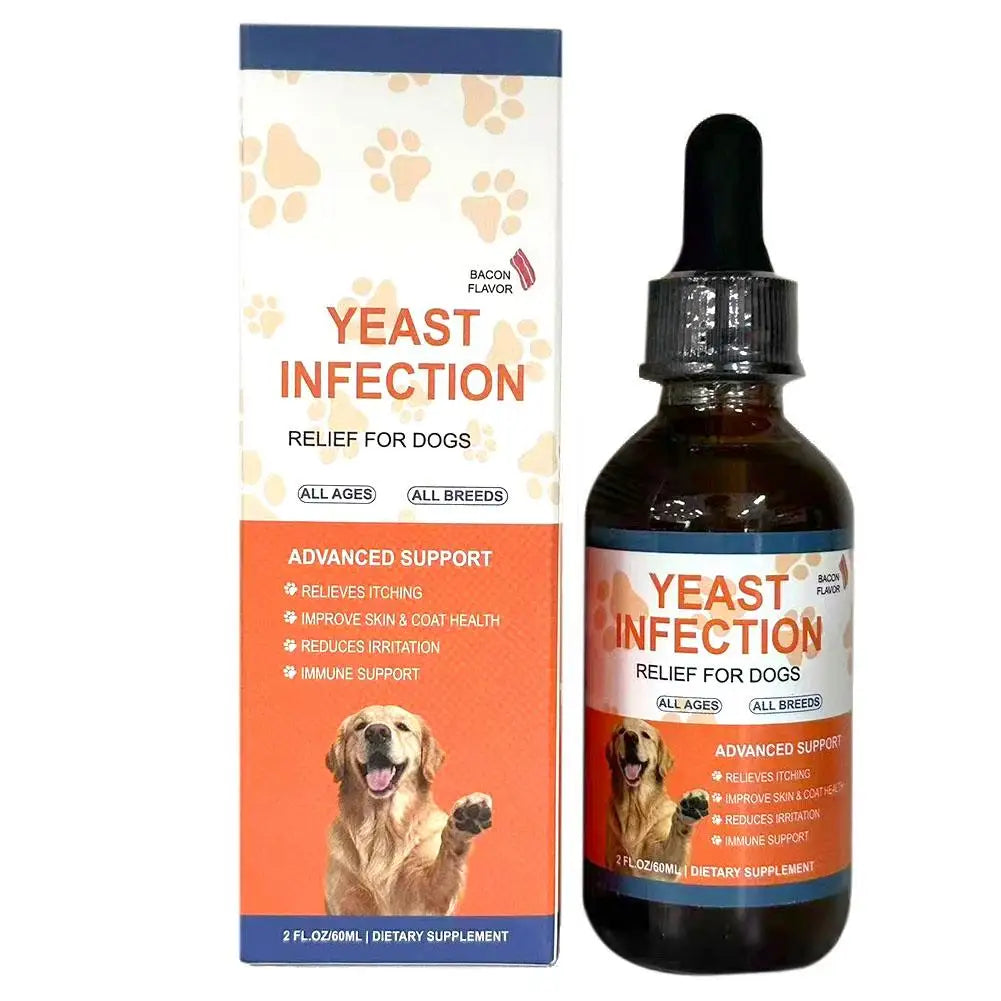 60ml Pet Yeast Drops for Digestive Health Improves Diarrhea & Constipation Enhances Skin & Hair Health Pet Care Supplement