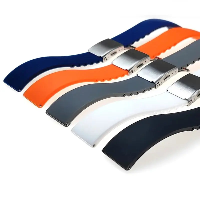 TicWatch Pro 5, Pro 3 & E3 Trim-to-Fit Silicone Band, Folding Clasp