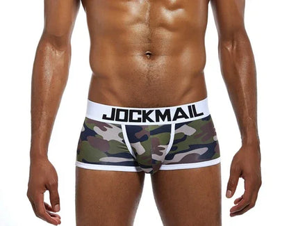 Jockmail Ropa Interior for Hombre Caliente Boxers Camouflage Nylon Slip Quick-drying Sports Lingeriefrom 18 for Men Panties Lot