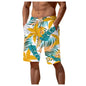 Men's Palm Tree Gradient Pattern Fashion Shorts Boys Summer Cool Hawaii 3D Printed Casual Swim Trunks Quick Dry Surfboard Shorts