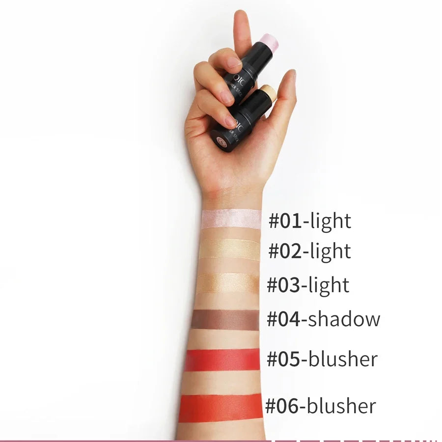 Face Contouring Bronzer Stick Multifunctional Highlighter Brightening Silkworm Blusher Rouge Cream Modify Concealer Pen Makeup